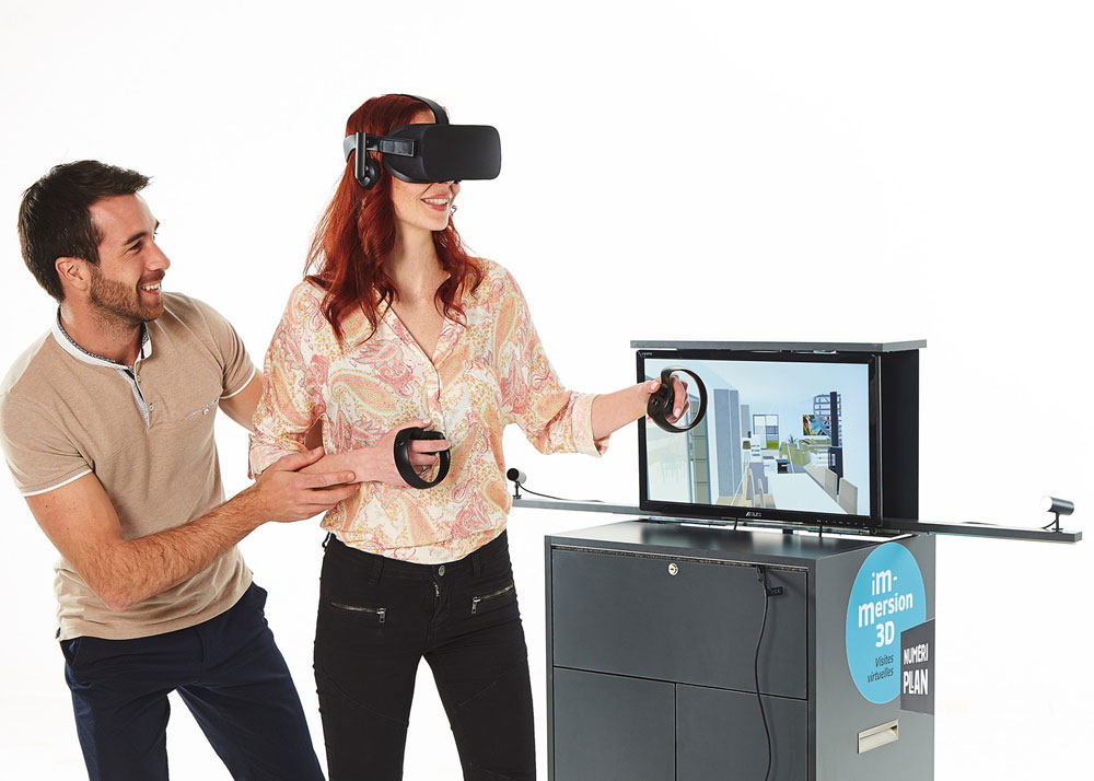 Meuble équipé en réalité virtuelle pour l'immobilier